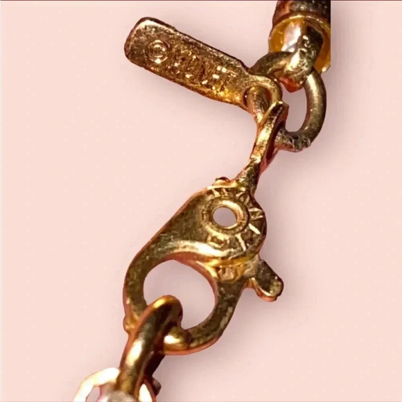 Vintage Monet Red Gold Plastic Bead Necklaces Lot of 2 - Picture 7 of 7